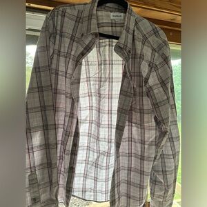 Haggar LT black and white dress shirt